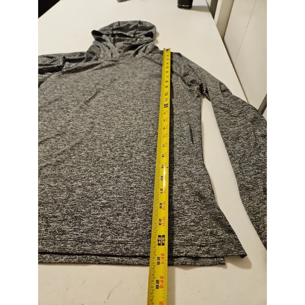 The North Face Hooded Pullover Thin Long Sleeve Gray Mens Small Super Soft (1324